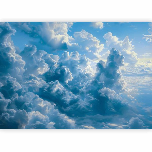 Wall Mural - Ocean in the Air: Waving Clouds Reflecting Morning Light - Image 3