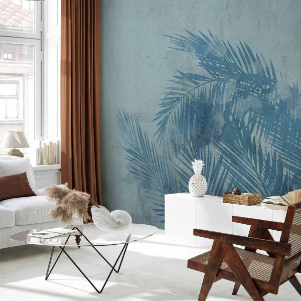 Wall Mural - Palm Trees in Blue