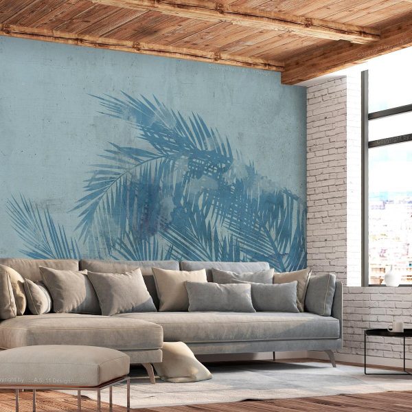 Wall Mural - Palm Trees in Blue