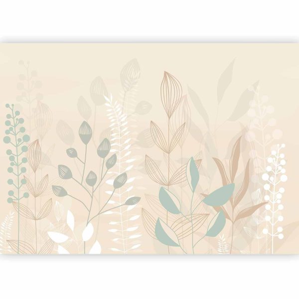 Wall Mural Wallpaper - Pastel and Beige Glade - Image 5