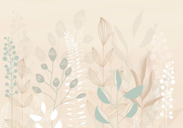 Wall Mural Wallpaper - Pastel and Beige Glade - Image 6