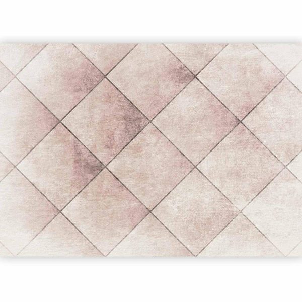 Wall Mural - Perfect cuts - geometric symmetrical tiled pattern with pattern