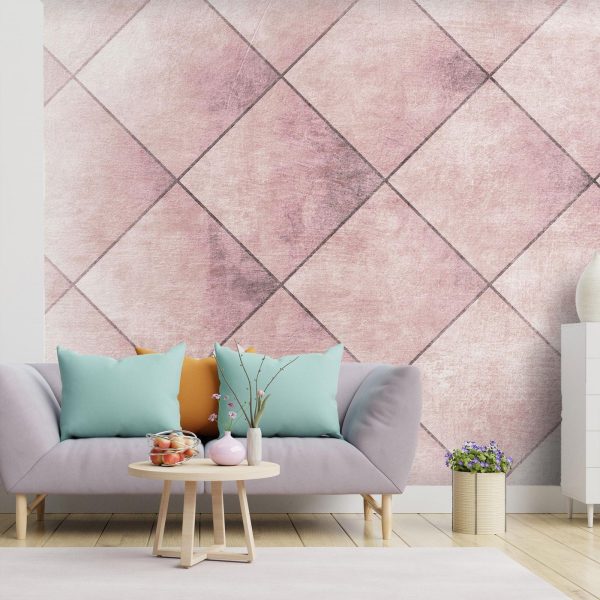 Wall Mural Wallpaper - Perfect cuts - uniform geometric pattern in tiled pattern with pattern - Image 3