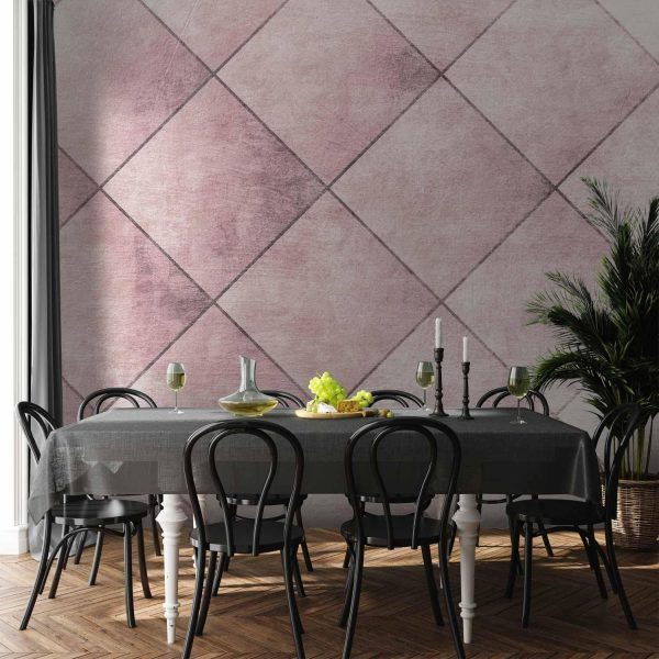 Wall Mural Wallpaper - Perfect cuts - uniform geometric pattern in tiled pattern with pattern - Image 2