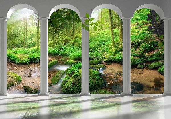 Wall Mural - Pillars and Forest