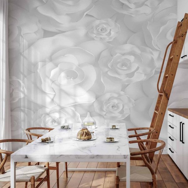 Wall Mural - Plaster Flowers