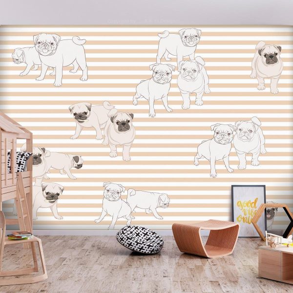 Wall Mural - Playful Dogs