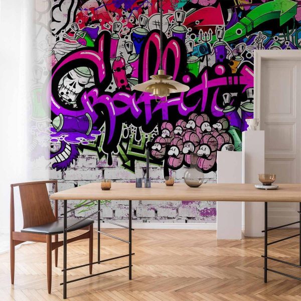 Wall Mural - Purple Graffiti
