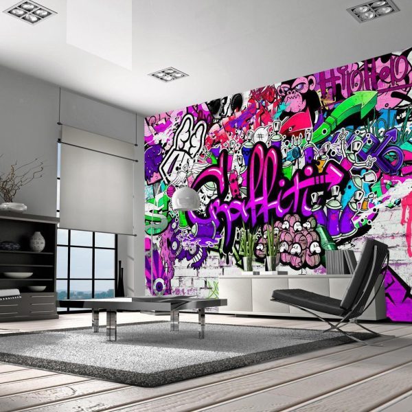 Wall Mural - Purple Graffiti