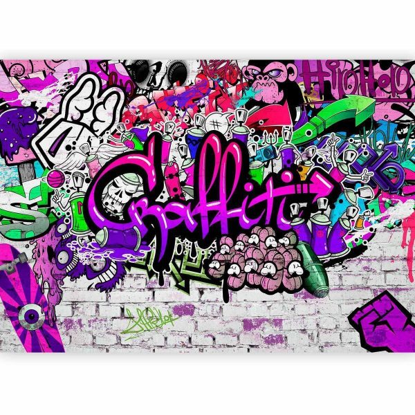 Wall Mural - Purple Graffiti