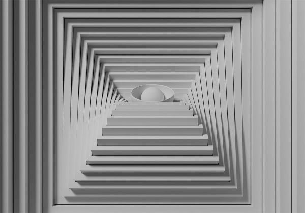 Wall Mural - Quadrangle Depth