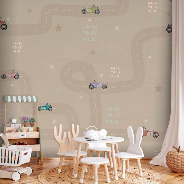 Wall Mural Wallpaper - Racing Cars - Image 2