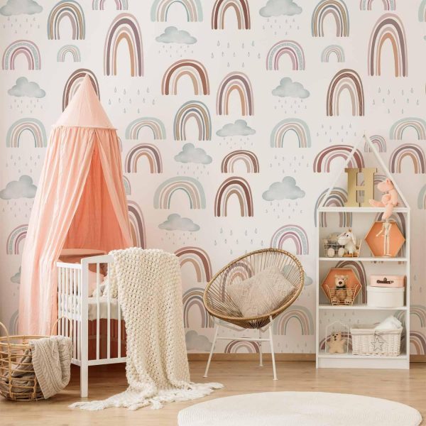 Wall Mural Wallpaper - Rainbow After Rain