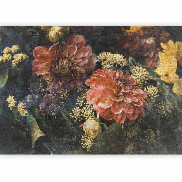 Wall Mural Wallpaper - Retro Flowers - First Variant - Image 4