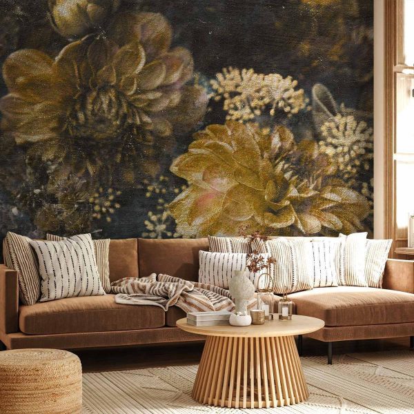 Wall Mural - Retro Flowers - Second Variant