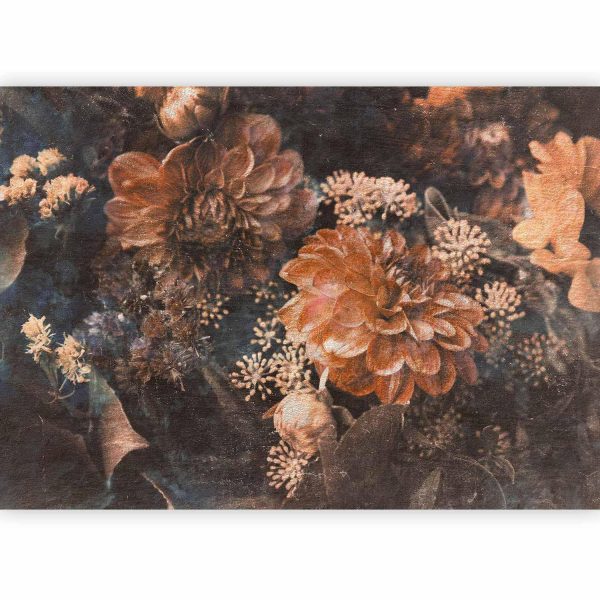 Wall Mural Wallpaper - Retro Flowers - Third Variant - Image 4