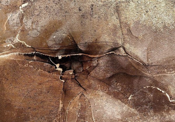 Wall Mural Wallpaper - Rock abstraction - brown and beige pattern in the style of cracked stone - Image 4
