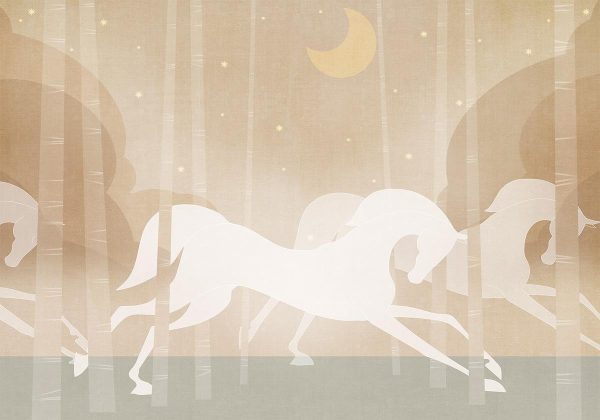 Wall Mural - Rushing Steeds