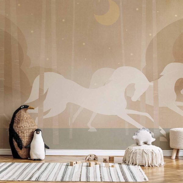 Wall Mural - Rushing Steeds