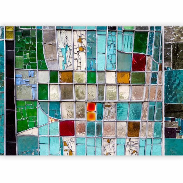 Wall Mural - Sapphire Stained Glass