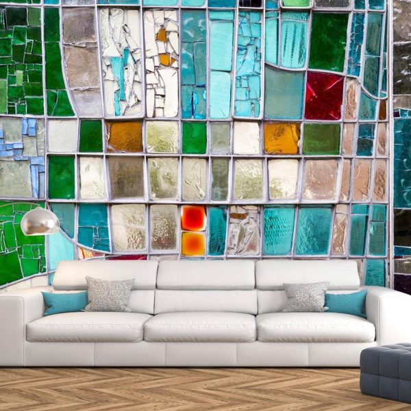 Wall Mural - Sapphire Stained Glass