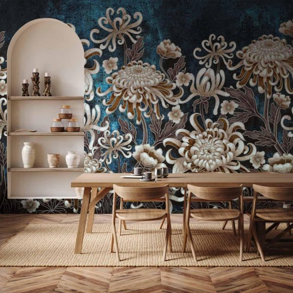 Wall Mural Wallpaper - Sea Flowers