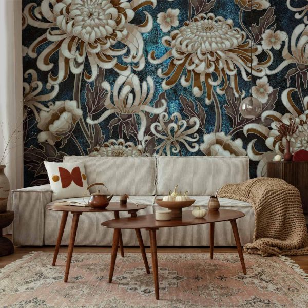 Wall Mural Wallpaper - Sea Flowers - Image 2