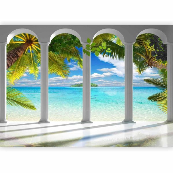 Wall Mural Wallpaper - Sea behind Columns - Image 5