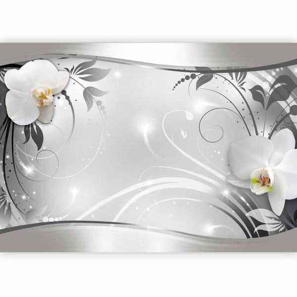 Wall Mural - Silver Abstract