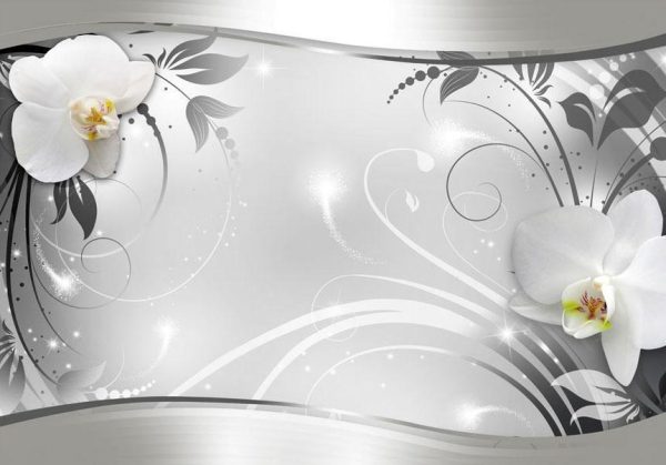 Wall Mural - Silver Abstract