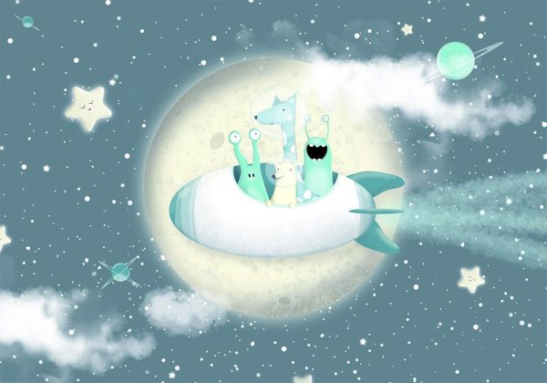 Wall Mural Wallpaper - Space Adventure - Second Variant - Image 5