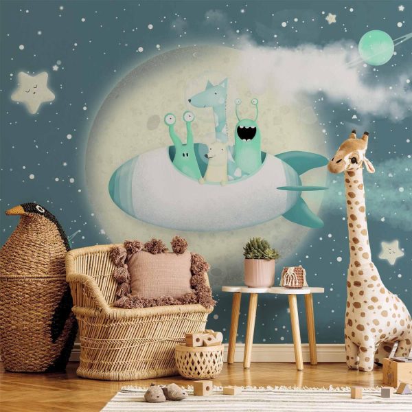 Wall Mural Wallpaper - Space Adventure - Second Variant