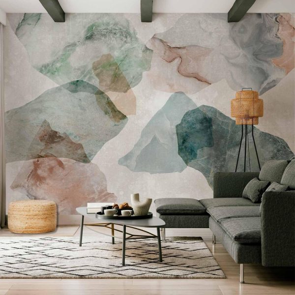 Wall Mural Wallpaper - Spring Terrazzo - First Variant