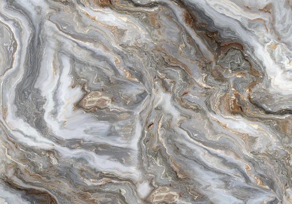 Wall Mural - Stone Abstractions - Marble Textures in Neautral Tones