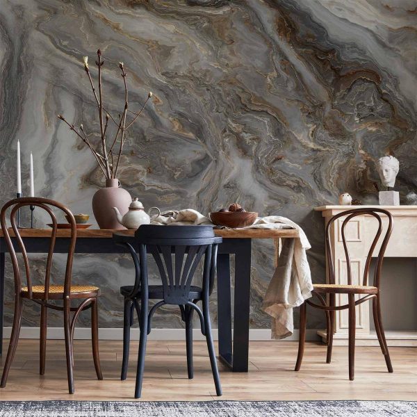 Wall Mural - Stone Abstractions - Marble Textures in Neautral Tones