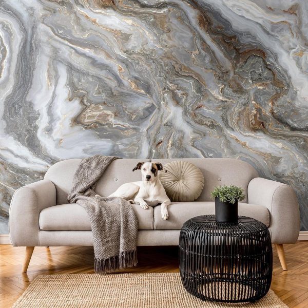 Wall Mural - Stone Abstractions - Marble Textures in Neautral Tones
