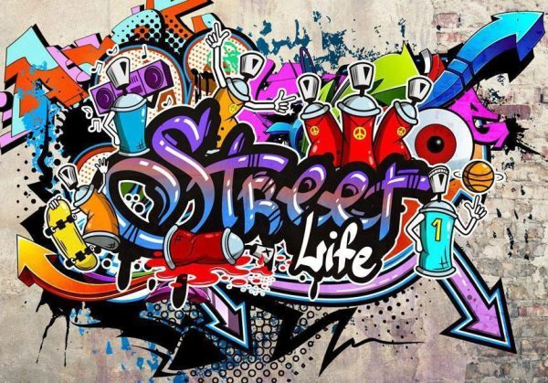 Wall Mural - Street Game