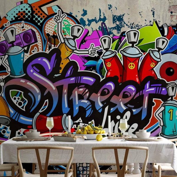Wall Mural - Street Game
