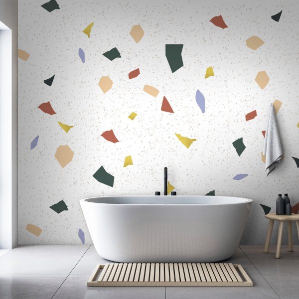 Wall Mural Wallpaper - Subtle Terrazzo Pattern - Image 3
