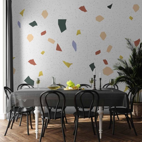 Wall Mural Wallpaper - Subtle Terrazzo Pattern