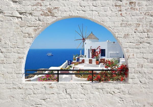 Wall Mural - Summer in Santorini