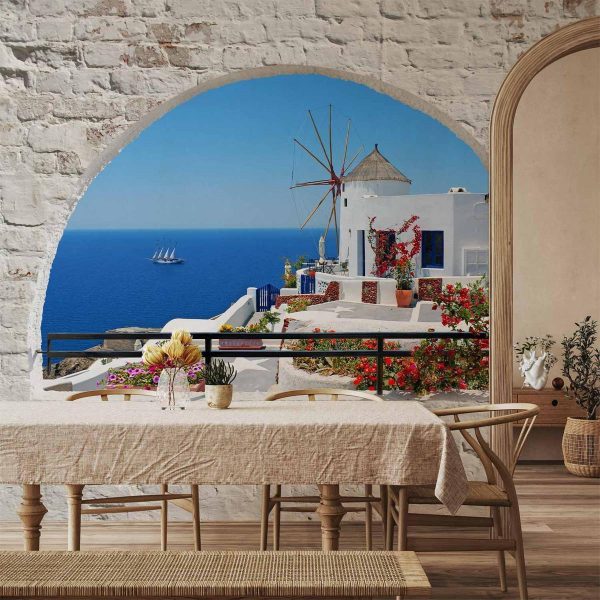 Wall Mural - Summer in Santorini