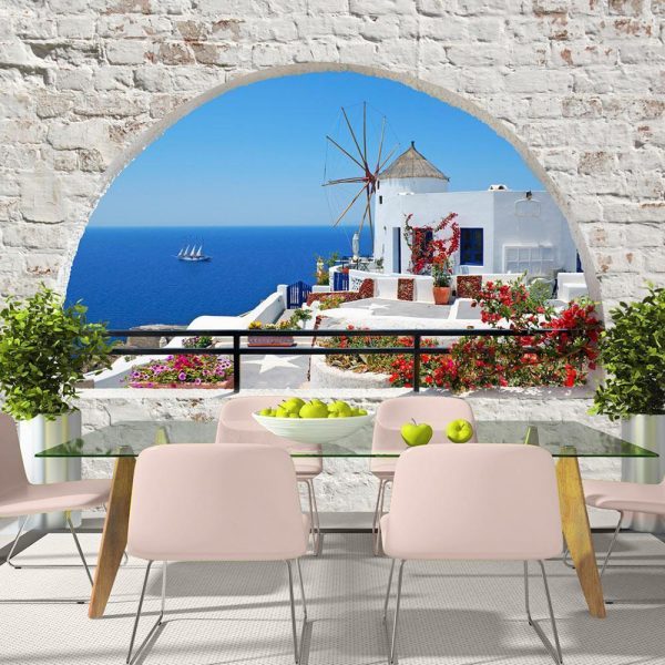 Wall Mural - Summer in Santorini