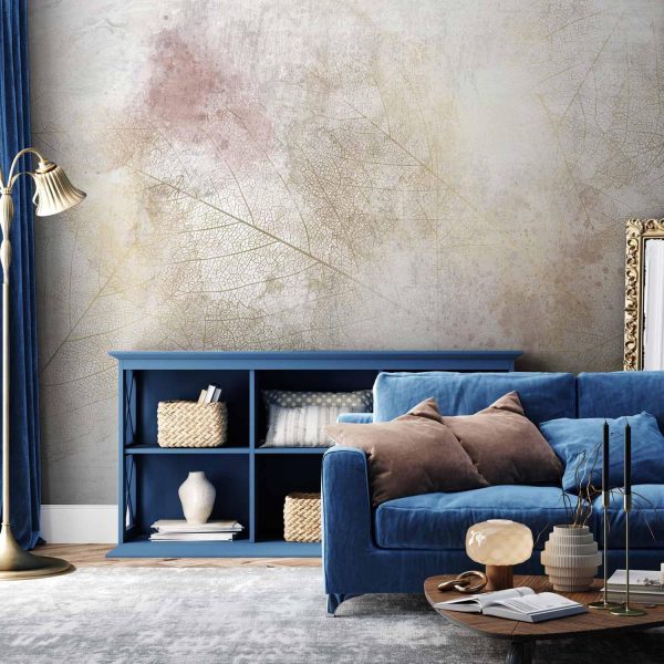 Wall Mural Wallpaper - Summer memory - abstract background with shadow of dried leaves - Image 2