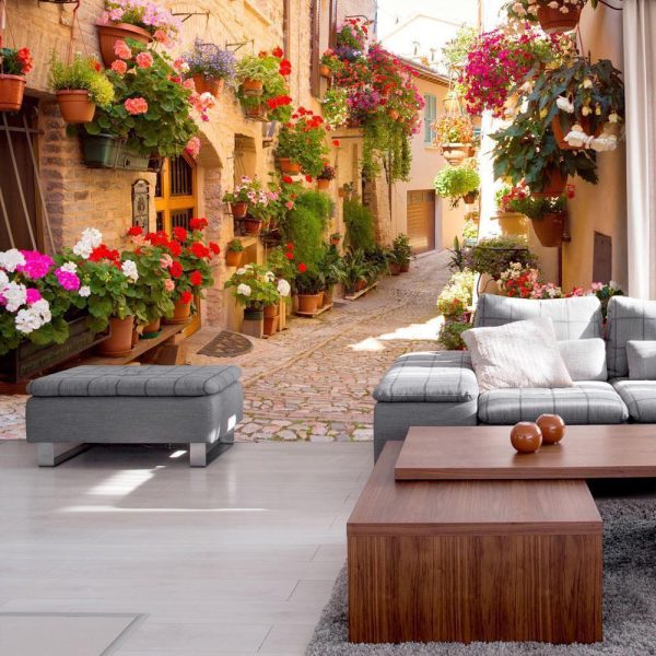 Wall Mural - The Alley in Spello (Italy)