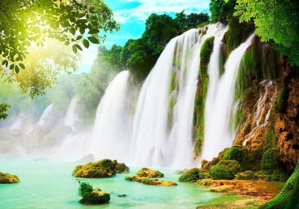 Wall Mural - The beauty of nature: Waterfall