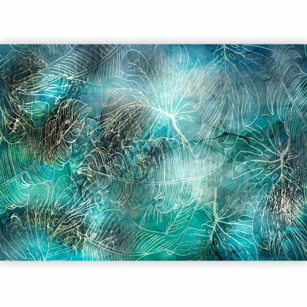 Wall Mural Wallpaper - Turquoise Vegetation - Image 5