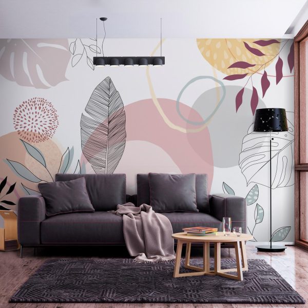 Wall Mural Wallpaper - Vegetable Line Art - Image 3