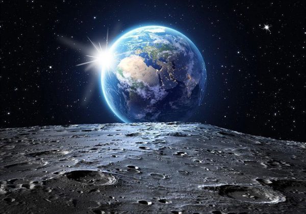 Wall Mural - View of the Blue Planet