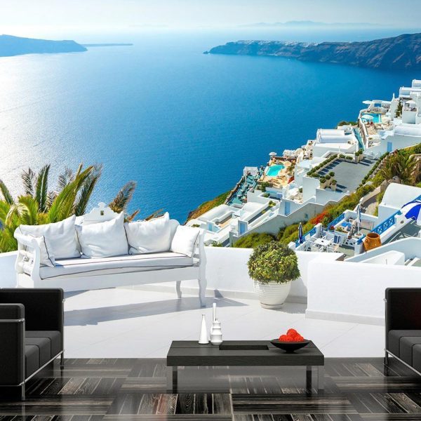 Wall Mural - View on Santorini